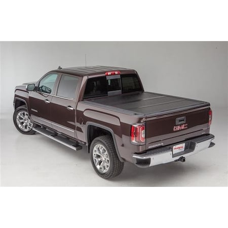 Trailfx TrailFX TFX1533; Tonneau Cover; Low Profile; Lockable Using Tailgate Handle Lock; Gloss Black TFX1533
